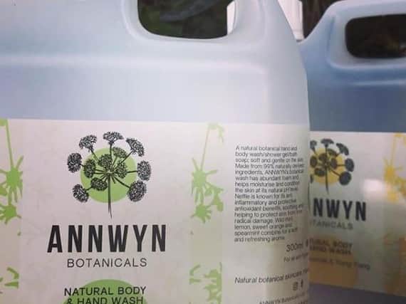 Bulk containers of Annwyn handwash
