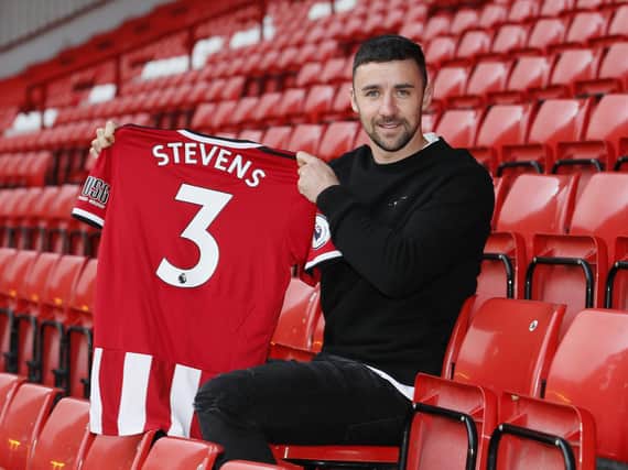 Sheffield United defender Enda Stevens, who has signed a new deal keeping him at the club until the summer of 2023.