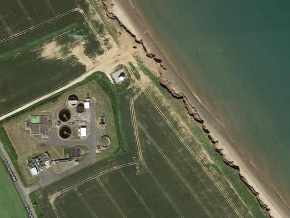 A waste water treatment plant near Withernsea is being moved inland
