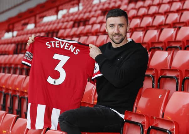 Enda Stevens signs a contract extension at Sheffield United. Picture: Simon Bellis/Sportimage