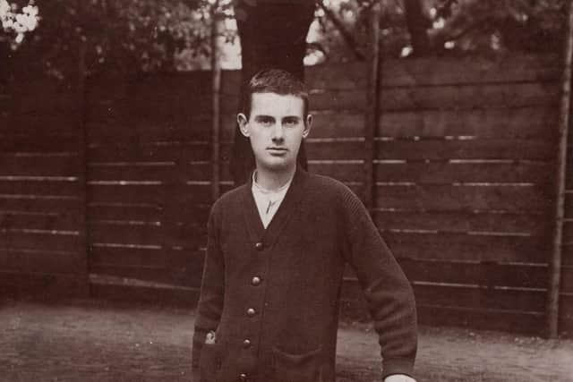 Albert Clayton in August 1917 at the prisoner of war hospital in Ingolstadt, Germany
