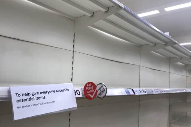 Supermarkets like Tesco have seen a surge in panic buying over coronavirus.