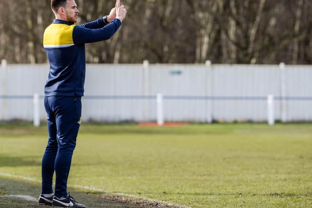 Andy Butler on the sidelines for the Belles. (Pictures: Heather King/Doncaster Belles)