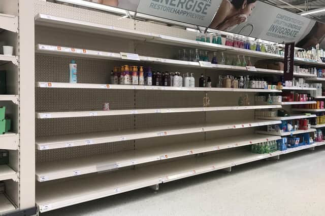 There has been some panic buying in many supermarkets - PA photo