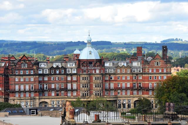 Harrogate's Majestic Hotel - but is the town part of North or West Yorkshire?
