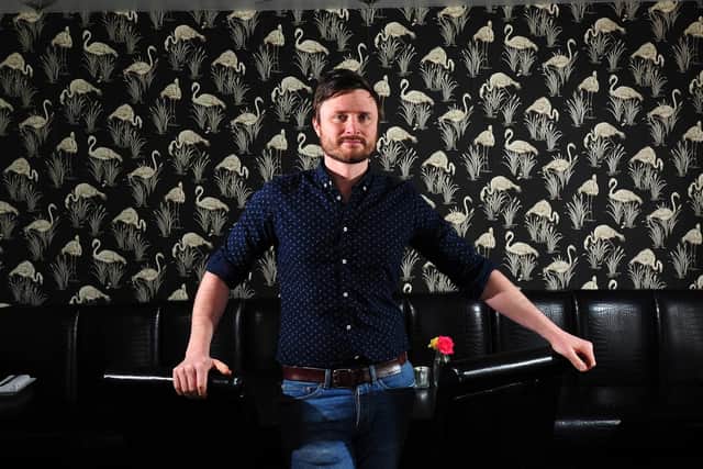 Luke Downing, owner of Vice and Virtue in Leeds. Picture: Simon Hulme.