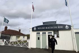 A general view of the entrance to Kelso Racecourse. where the meeting was staged behind closed doors today. (Picture: Ian Rutherford/PA Wire)