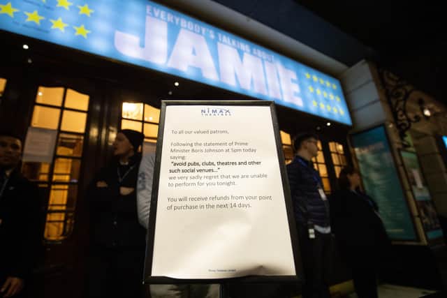 Theatres are shutting as the country goes into lockdown.
