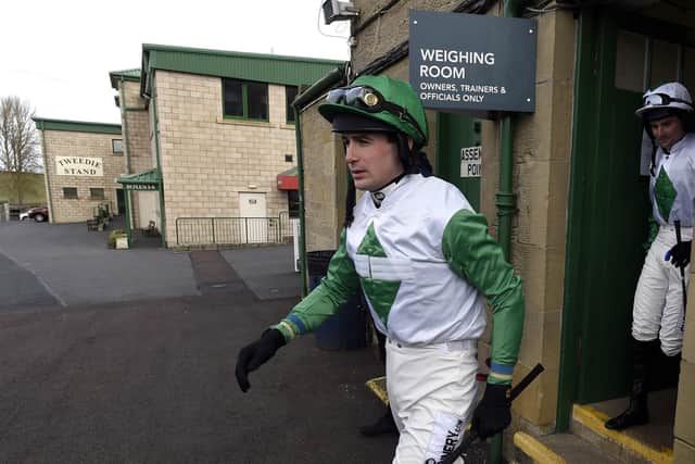 Ryan Mania was in action at Kelso as racing's coronavirus clampdown begins. He also partnered Duc De Grissay to victory.