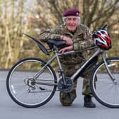 Former paratrooper Jeffrey Long, MBE, from Bingley is taking on his latest fundraising challenge. Picture James Hardisty