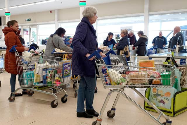 There have been long queues in supermarkets with the elderly, and vulnerable, struggling to obtain sufficient supplies.