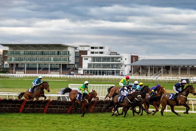 Racing took place 'behind closed doors' at Wetherby just before all fixtures were postponed until the end of April.