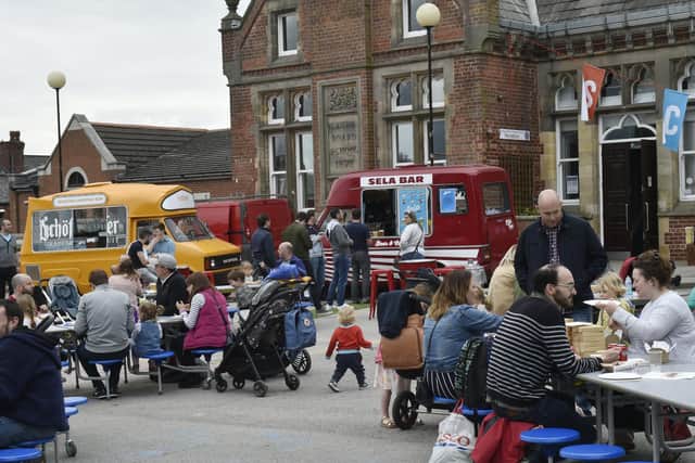 Hundreds of foodies gathered at the school dinner event in Chapel Allerton for last year's Leeds Indie Fest.