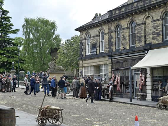 Saltaire during filming last summer