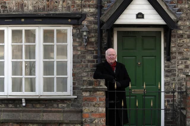 Peter Lawrence outside his daughter's home in the Heworth area of York, which he has never sold