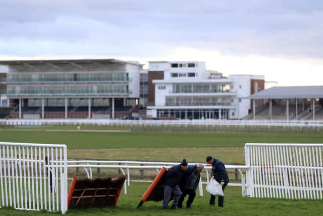Racing was suspended after Tuesday's behind closed doors meeting at Wetherby.