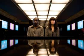 Daniel Kaluuya as Bing and Jessica Brown as Abi in an episode of Black Mirror. Picture: PA Photo/Channel 4.