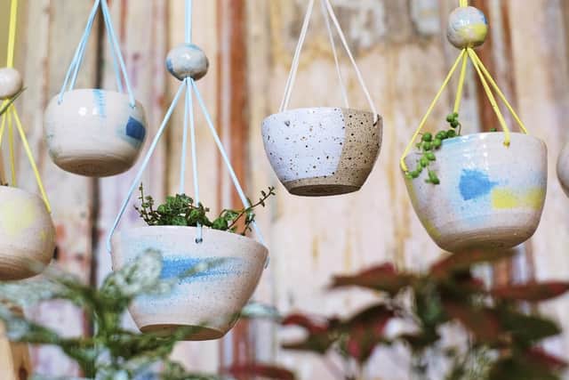 Kayti's hanging plant pots