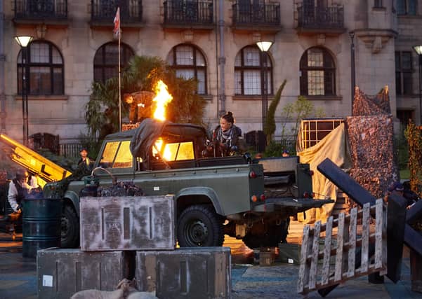 Slung Low’s previous productions include Camelot in Sheffield city centre. (Credit: Mark Douet).