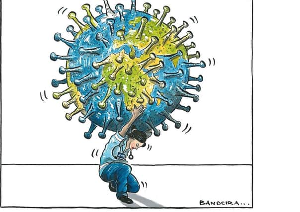 Graeme Bandeira's cartoon on the NHS and coronavirus.