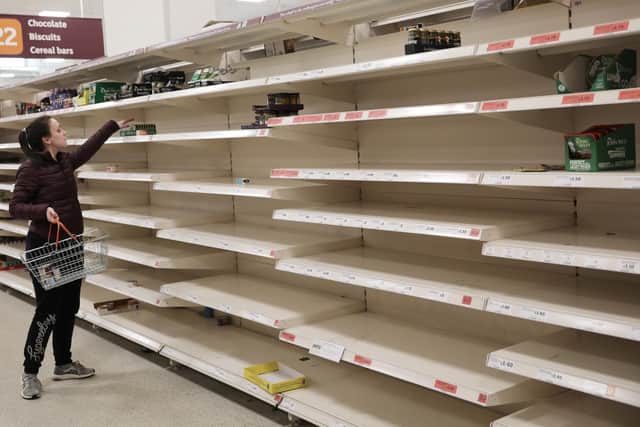 Shoppers have been clearing the shelves of goods in the wake of the coronavirus crisis. Credit: Dan Kitwood/Getty Images