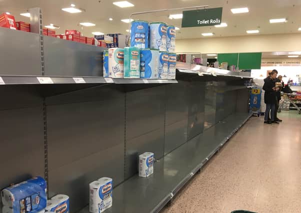 Empty supermarket shelves have come to symbolise the coronavirus crisis - and selfishness of some.
