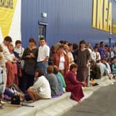 The Leeds IKEA opening day back in August 1995. Today, the company announced the store will close due to coronavirus.