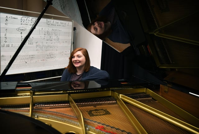 Ellen Stokes, who is studying the forgotten music of the composer Antonio Salieri, rival of Mozart. Picture: Jonathan Gawthorpe