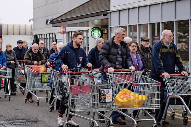 What more can be done to alleviate panic buying in supermarkets?