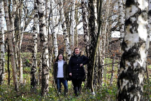 Campaigners Hannah Longbottom and Heather Peacock are fighting plans for a road widening scheme which would destroy ancient woodland Picture: Simon Hulme