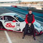 Josh Caygill with his SM UK-sponsored Porsche