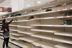 Supermarkets have struggled to keep up with demand due to panic buyers