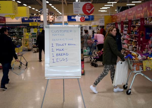 Shopping restrictions are now in place at some supermarkets.