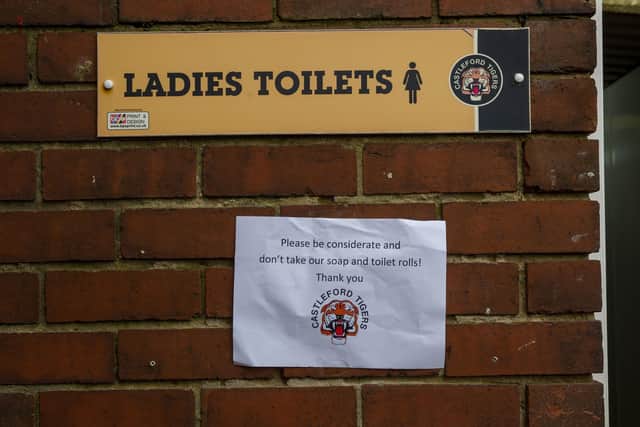 Fans were urged not to take toilet rolls and soap at a recent Castleford Tigers game before coronavirus curtailed the sporting programme.