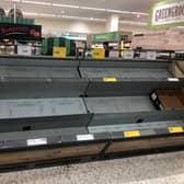 Many supermarket shelves have been empty in recent weeks Picture: PA
