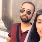 Husnain Rashid and Meymuna Ali flew to Bali for their honeymoon but say they cannot get on a flight back to the UK. Photo provided by the couple.