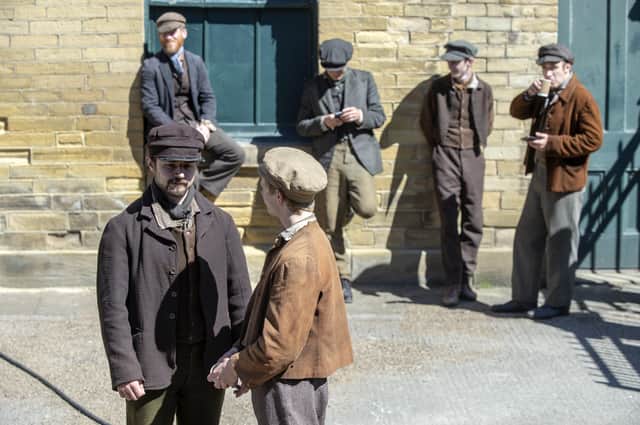 The English Game was filmed in Saltaire last year. Picture Bruce Rollinson