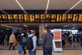 Train station ticket barriers will now be open and waiting areas in stations closed to help protect customers and staff during the coronavirus pandemic. Pictured: Leeds Station.