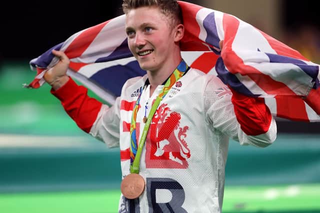 Leeds gymnast Nile Wilson after winning a bronze medal at the Rio Olympics.