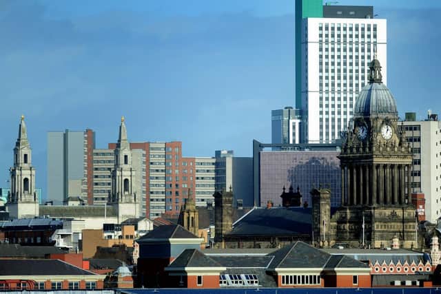 The skyline of Leeds, Yorkshire's biggest city. Stock pic