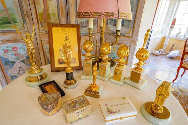 Film memorabilia, artwork and jewellery belonging to the late Hollywood star Doris Day which are set to go under the hammer. Julien's Auction/PA Wire
