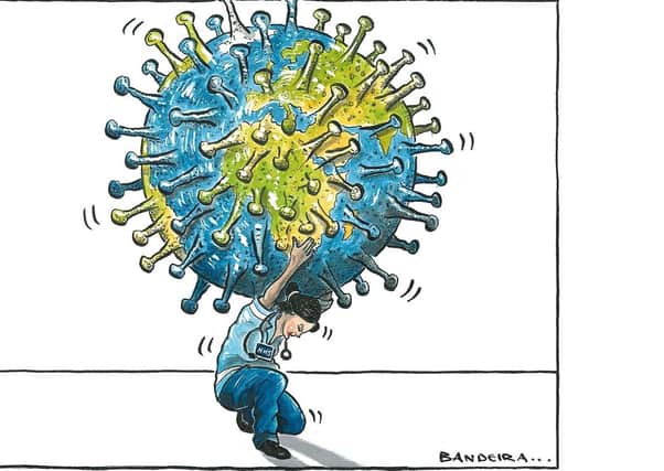 Graeme Bandeira's coronavirus cartoon.