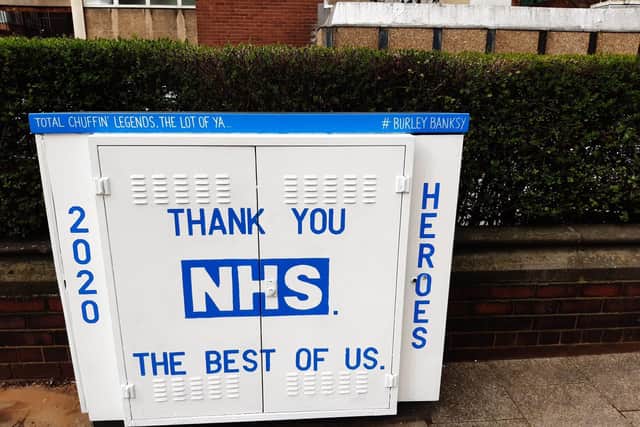 Andy McVeigh, known as the Burley Banksy, has paid tribute to the amazing NHS staff in Leeds who are working hard during the coronavirus pandemic.