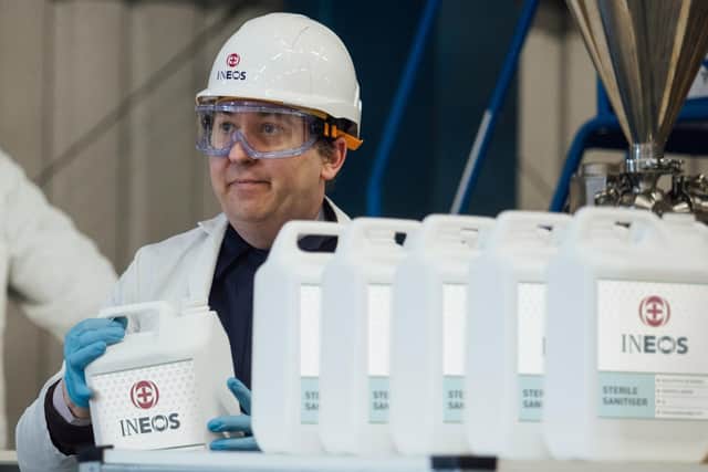 INEOS factory is now producing sanitiser