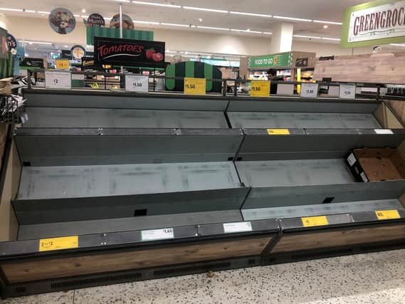 Panic buying has been blamed for shortages at some supermarkets.