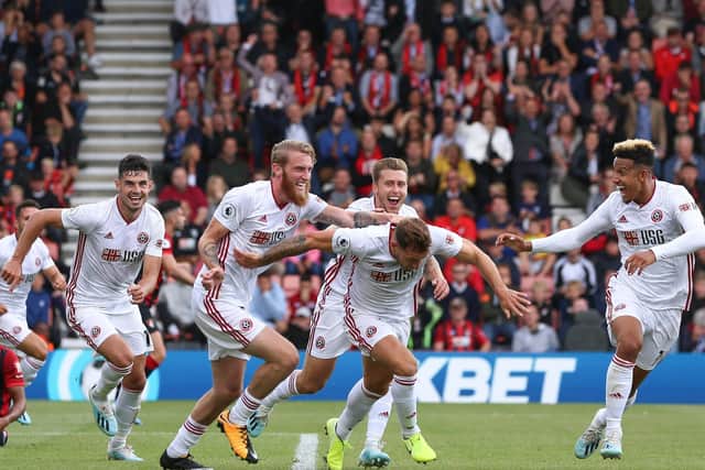 BEST GOAL? Billy Sharp celebrates scoring a late equaliser at Bournemouth. Picture James Wilson/Sportimage