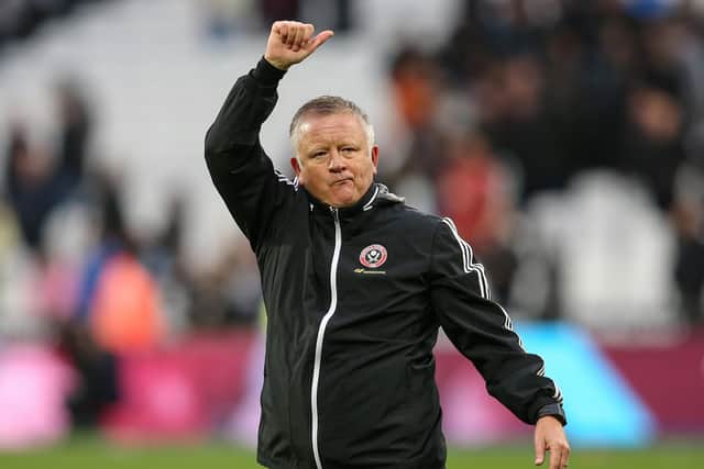 FULL MARKS: Sheffield United manager Chris Wilder. Picture: James Wilson/Sportimage