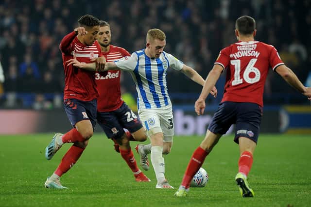 STAR MAN: Huddersfield Town's Lewis O'Brien. Picture: Tony Johnson