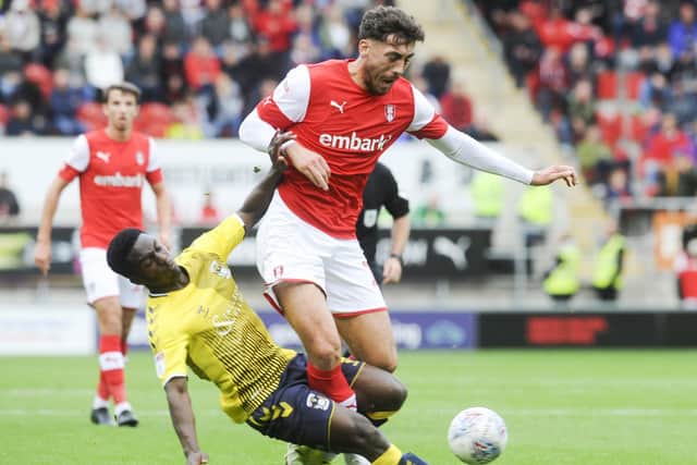 UNDER THREAT: Matt Crooks's Rotherham United could be denied promotion if the season were voided; Leeds United would be in the same boat