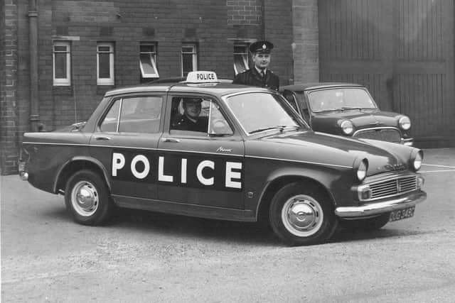 23rd September 1966

The new look Leeds City Police car... It has an illuminated sign on top and large letters on each side.
